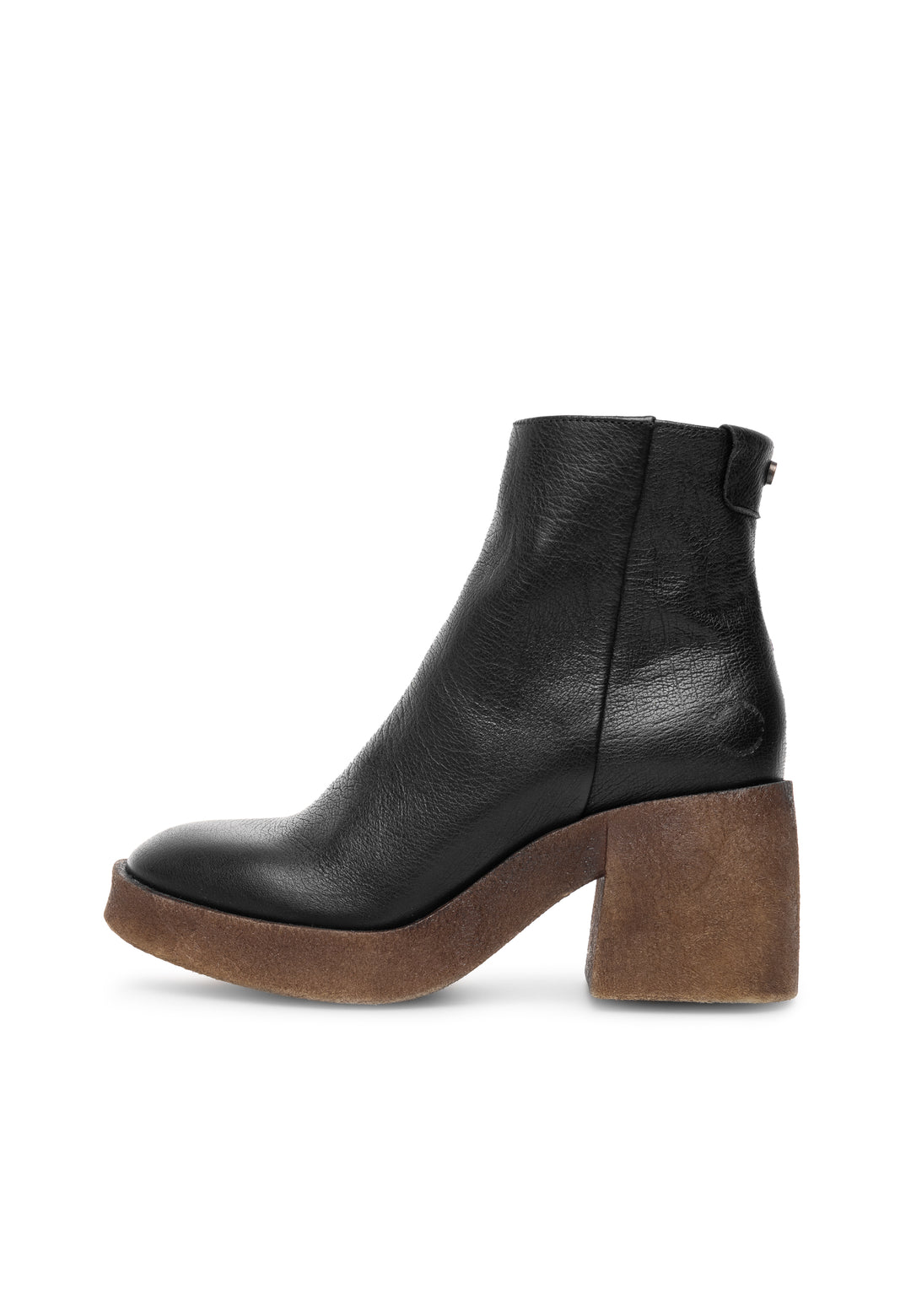 CASHOTT CASEMILY LEATHER Zip Boot Black