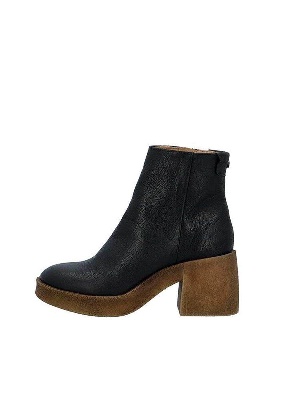 CASHOTT CASEMILY LEATHER Zip Boot Olive