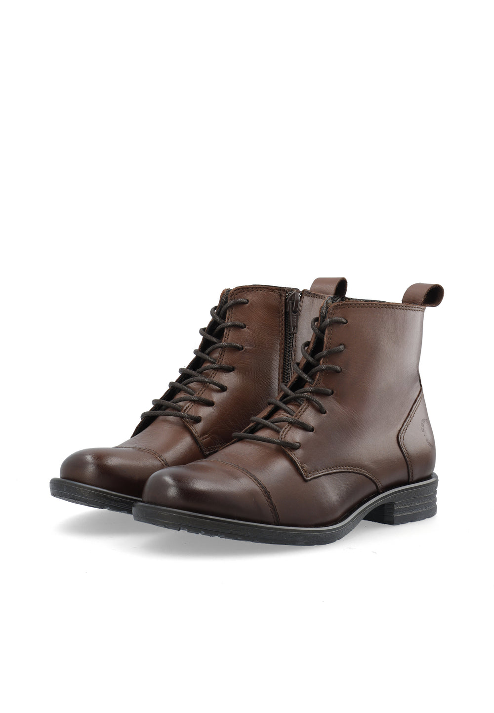 CASHOTT CASEMMA LOW LACE BOOT Lace Up Dark Brown