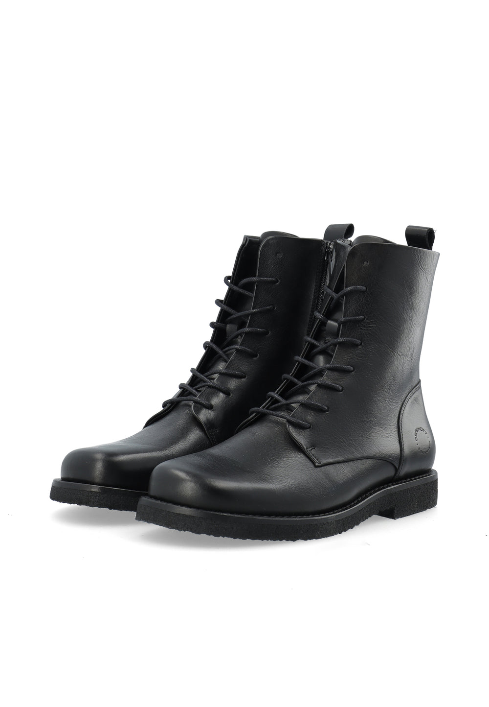 CASHOTT CASLIZA ASSYMETRIC LACE UP BOOT Lace Up Black/Black