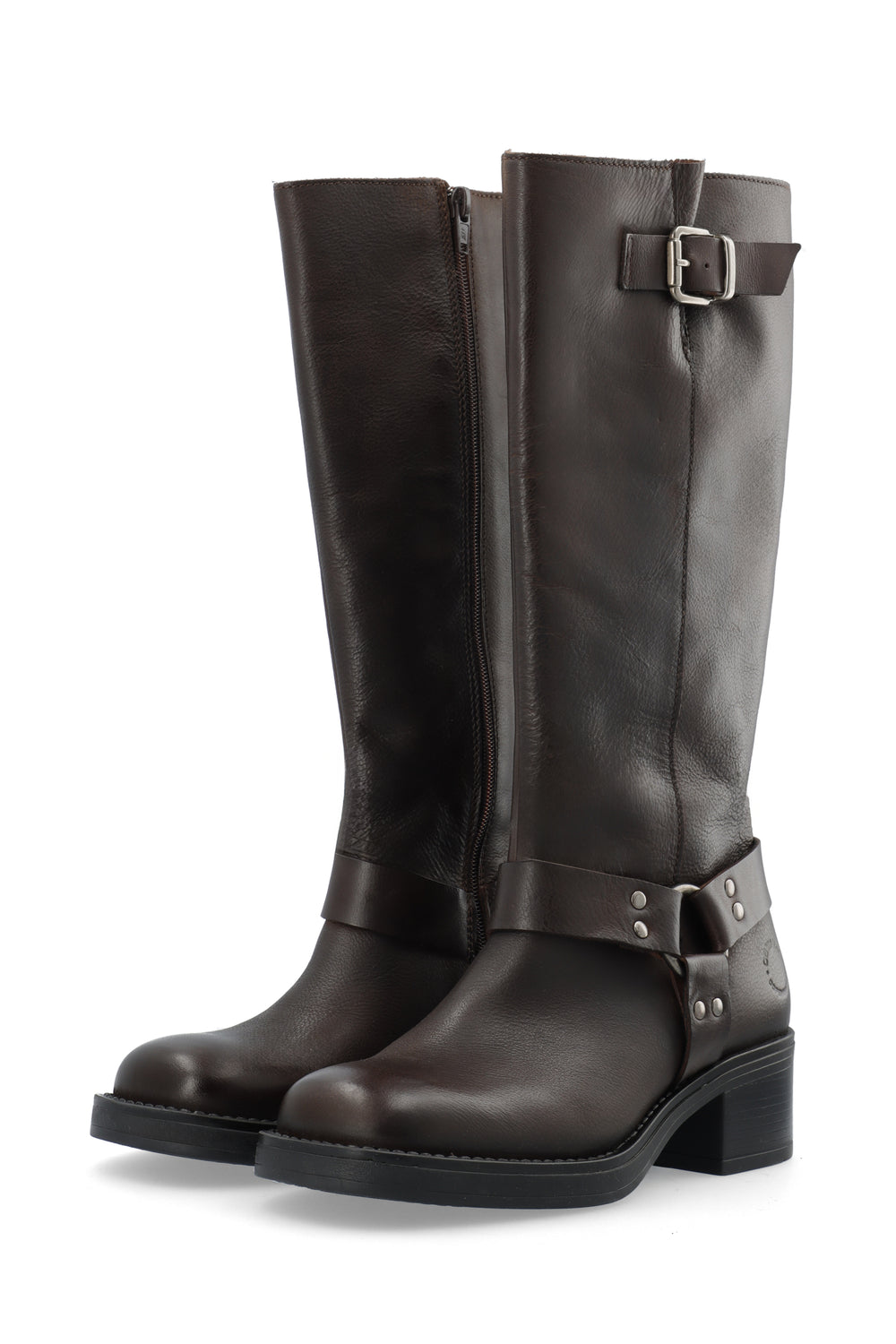 CASHOTT CASRIKKE TALL BOOT Biker Dark Brown