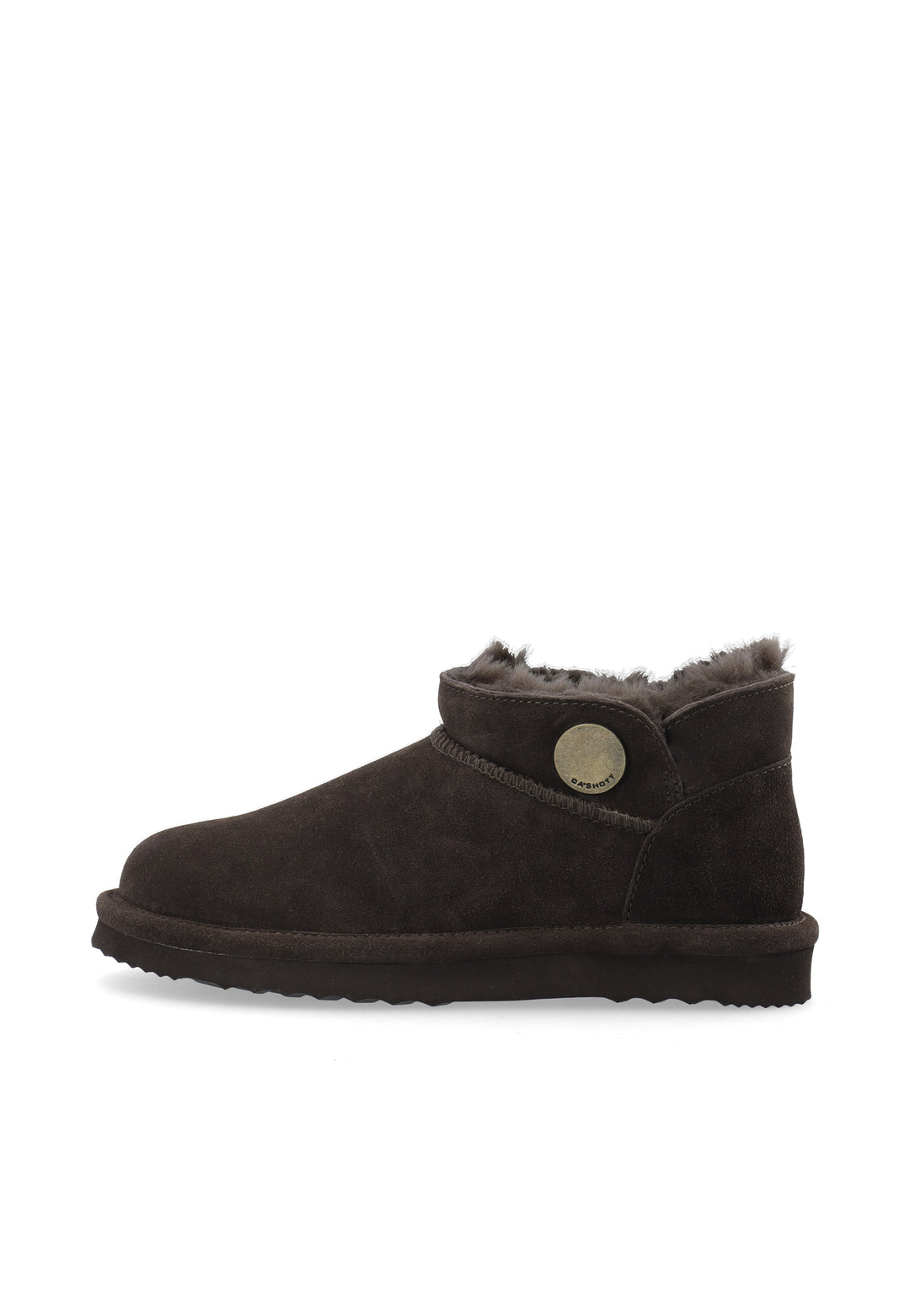 CASHOTT CASSIA PULL BOOT SUEDE, WARM LINING Pull On Dark Brown