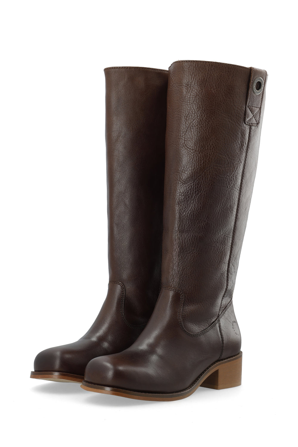 CASHOTT CASVILMA HIGH SHAFT BOOT Pull On Dark Brown