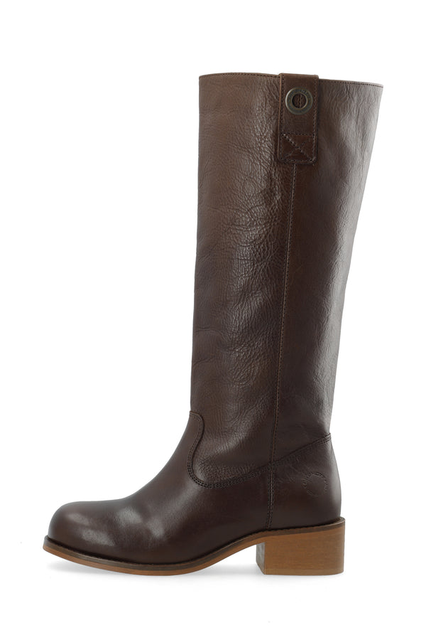 CASHOTT CASVILMA HIGH SHAFT BOOT *Pull On Dark Brown