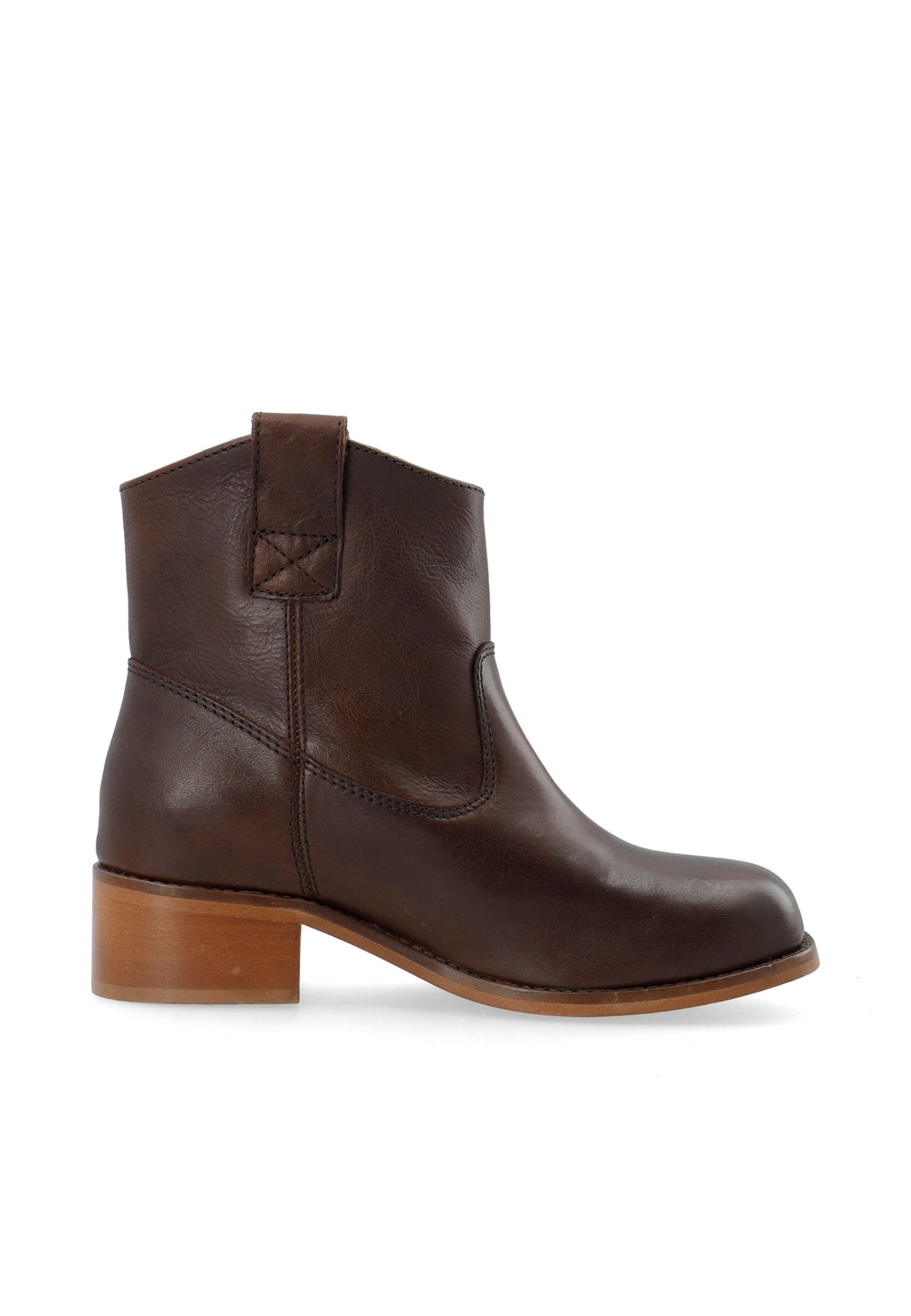 CASHOTT CASVILMA LOW CUT BOOT Ankle Boots Dark Brown