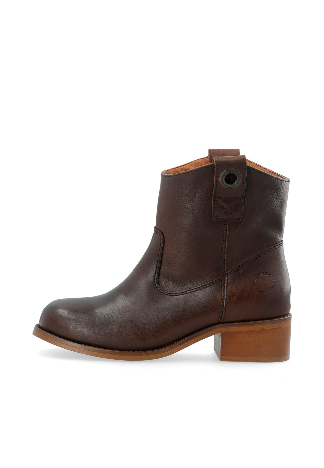 CASHOTT CASVILMA LOW CUT BOOT Ankle Boots Dark Brown