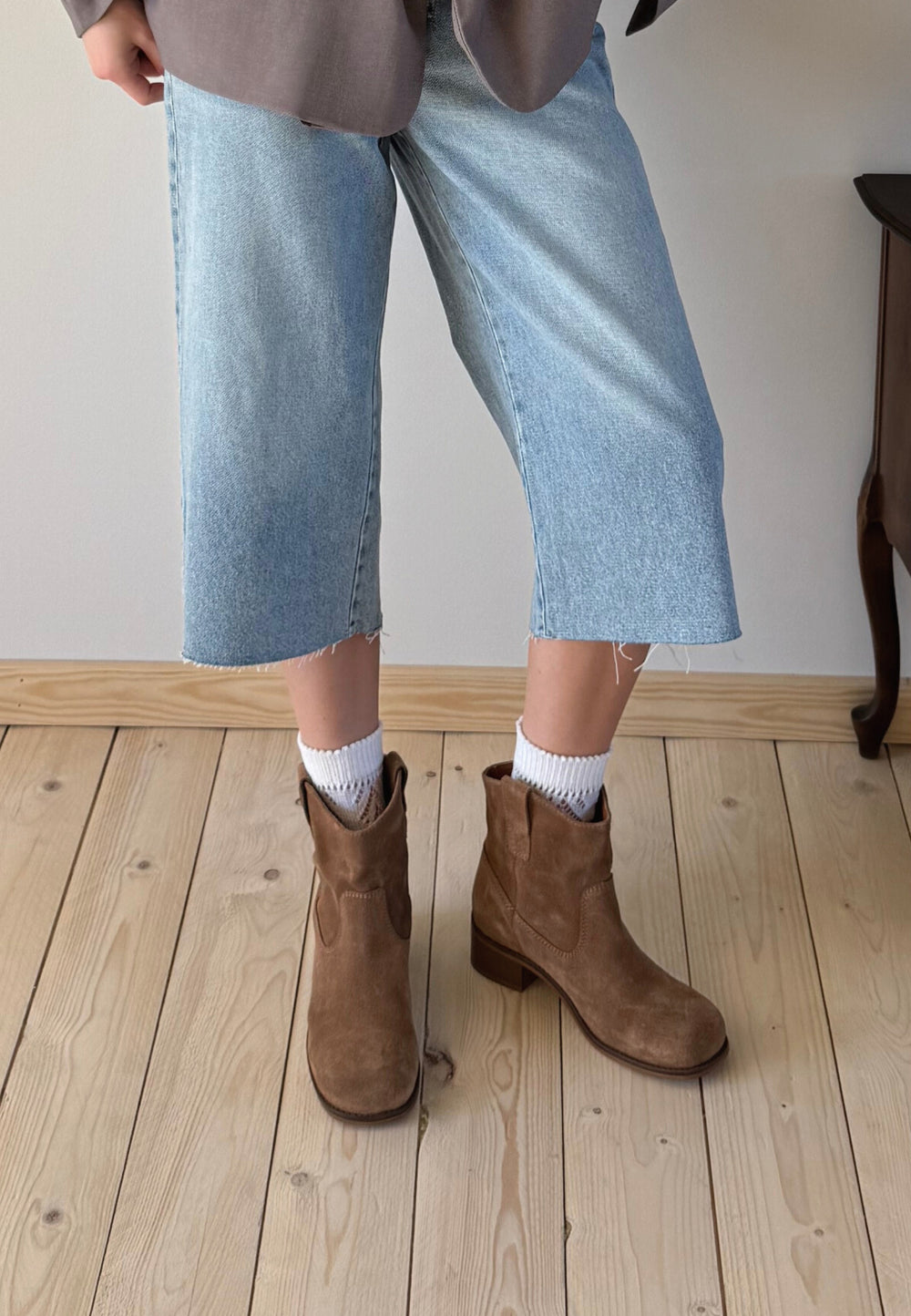 CASHOTT CASVILMA PULL ON BOOT Ankle Boots Toffee