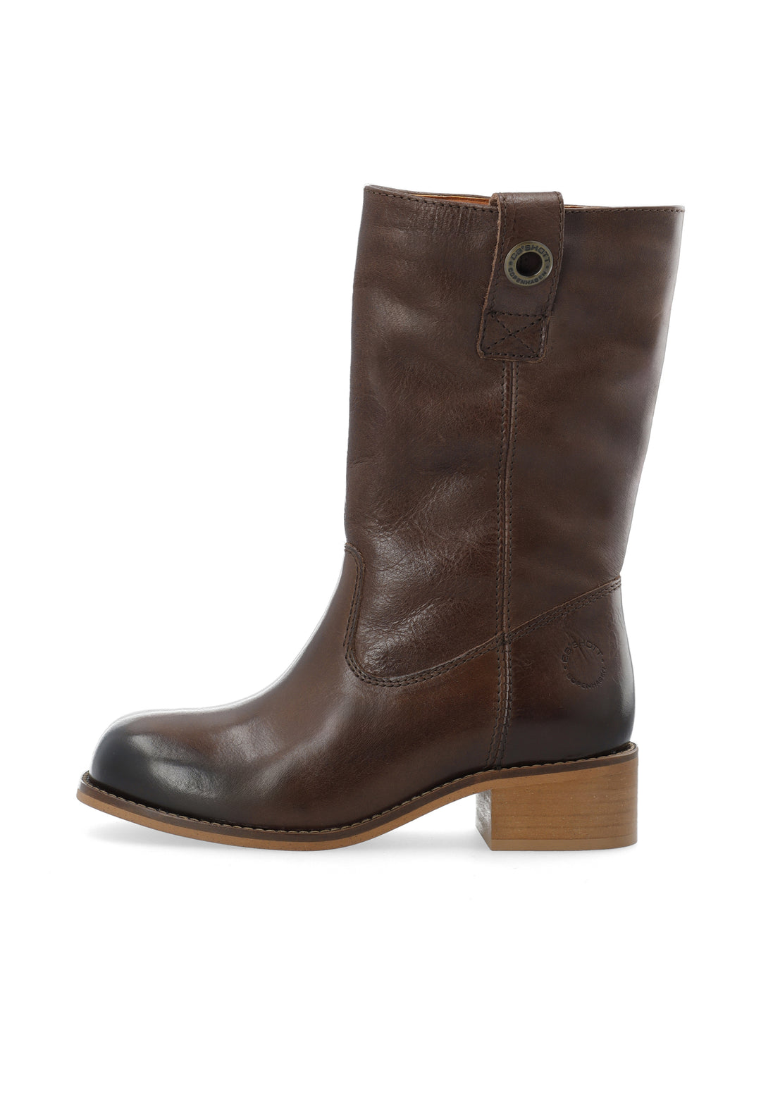 CASHOTT CASVILMA WARM LINED MID CUT BOOT Pull On Dark Brown