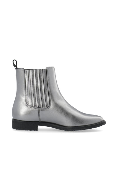 CASHOTT CASAGNES Chelsea Boot Metallic Leather Chelsea Grey Metallic