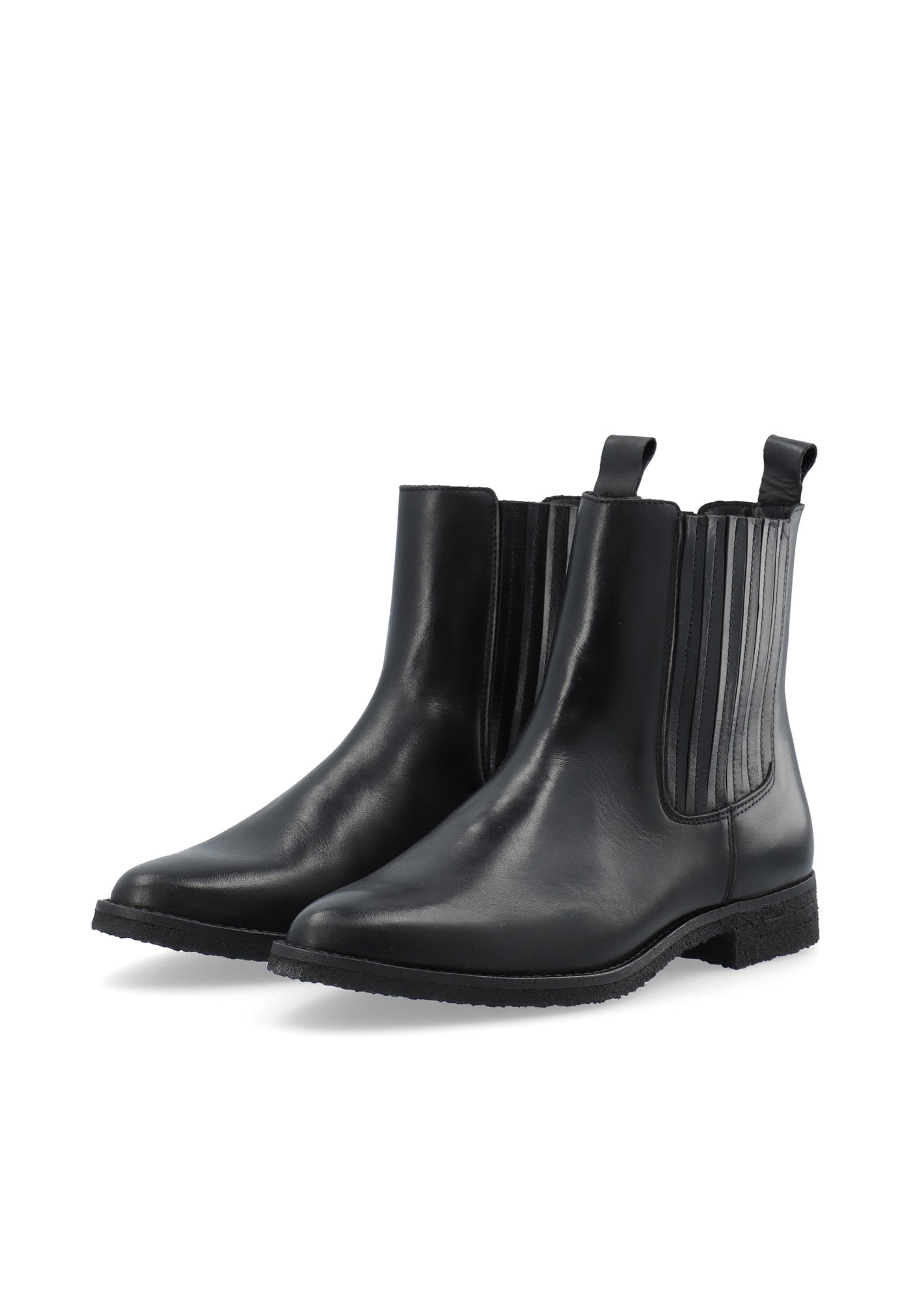 CASHOTT CASAGNES Chelsea Boot Pull Up Leather Chelsea Black