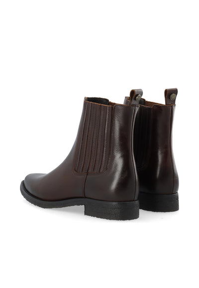 CASHOTT CASAGNES Chelsea Boot Pull Up Leather Chelsea Coffee