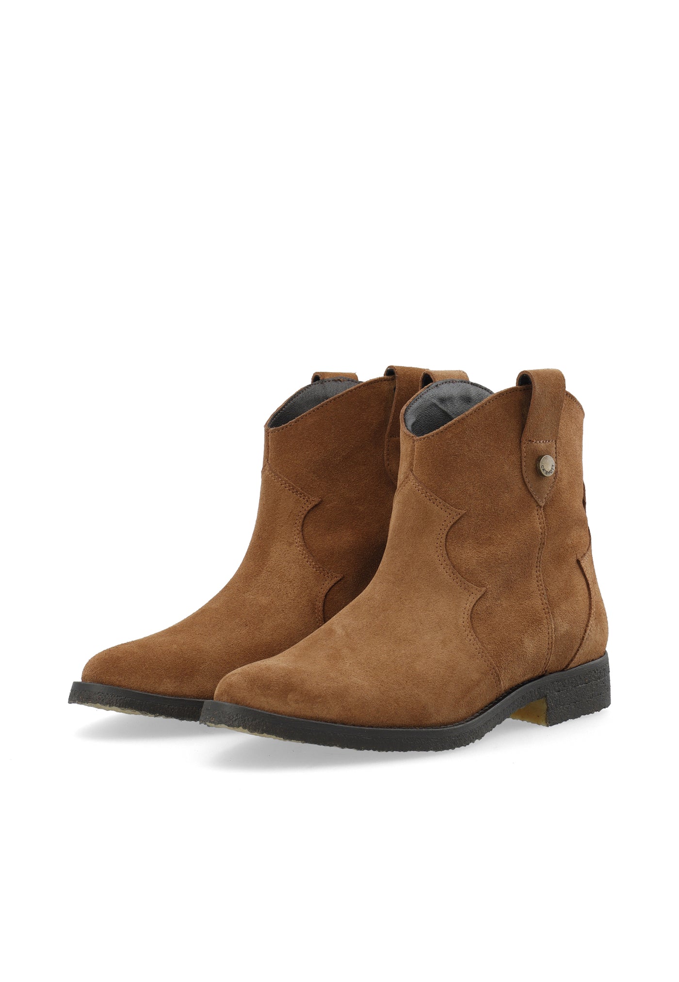 CASHOTT CASAGNES Western Boot Suede Western Toffee