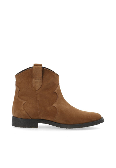 CASHOTT CASAGNES Western Boot Suede Western Toffee