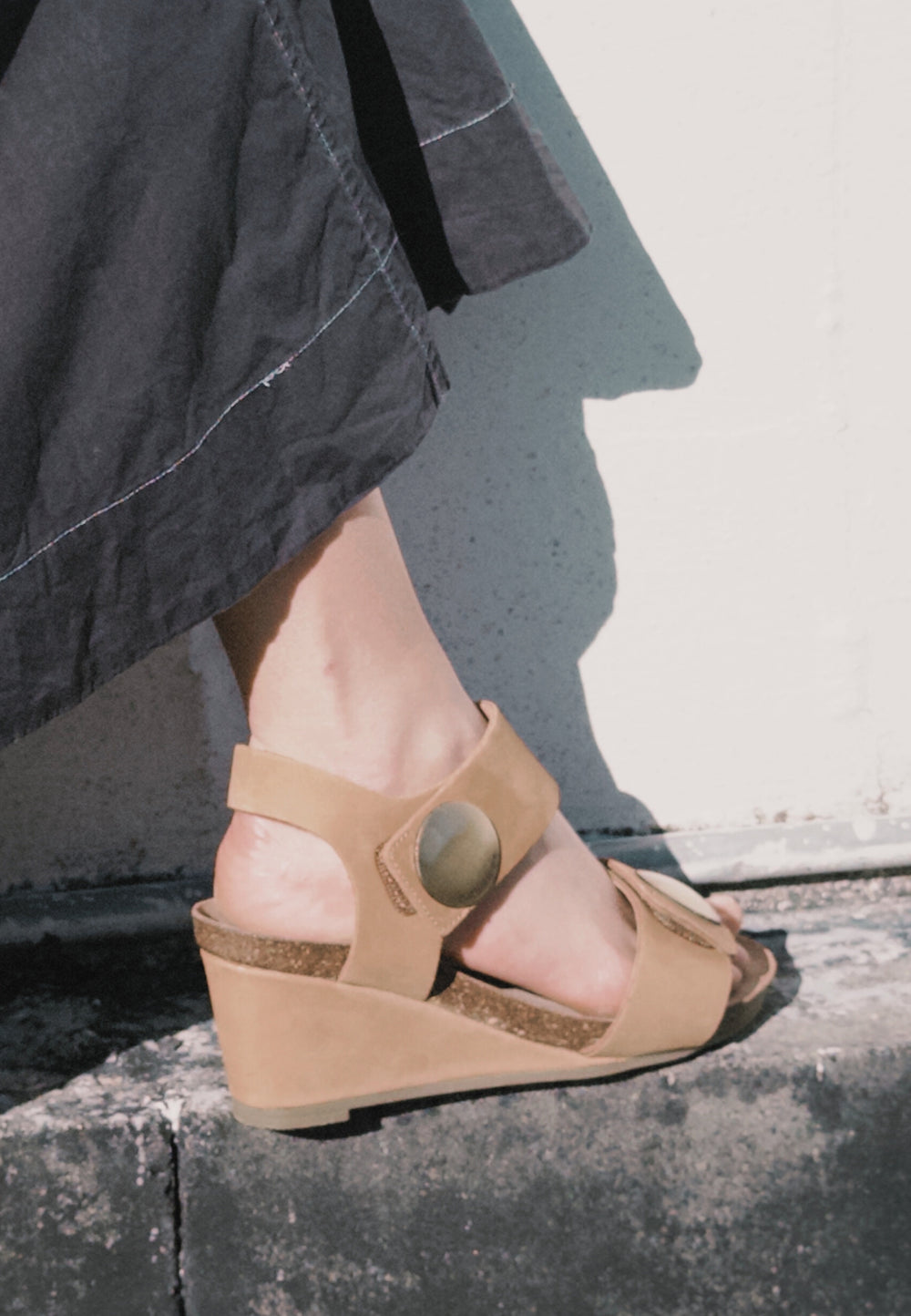 CASHOTT CASALBERTA NUBUK Velcro Brandy
