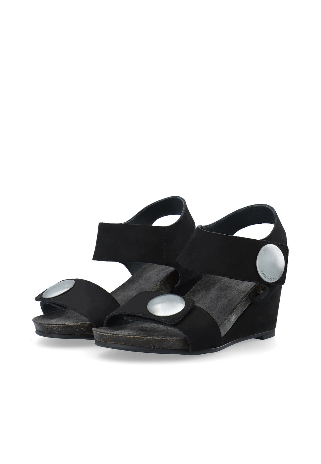 CASHOTT CASALBERTA NUBUK Velcro Black