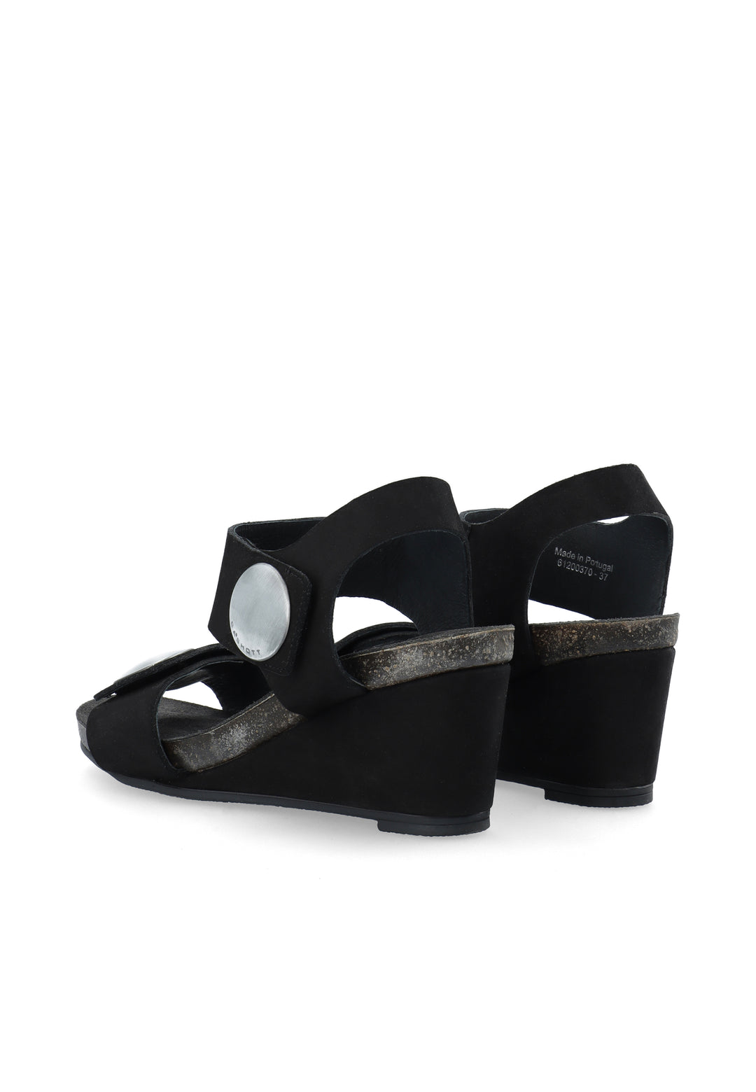 CASHOTT CASALBERTA NUBUK Velcro Black