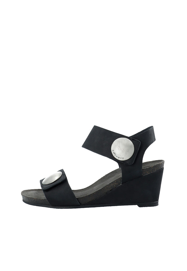 CASHOTT CASALBERTA NUBUK Velcro Black