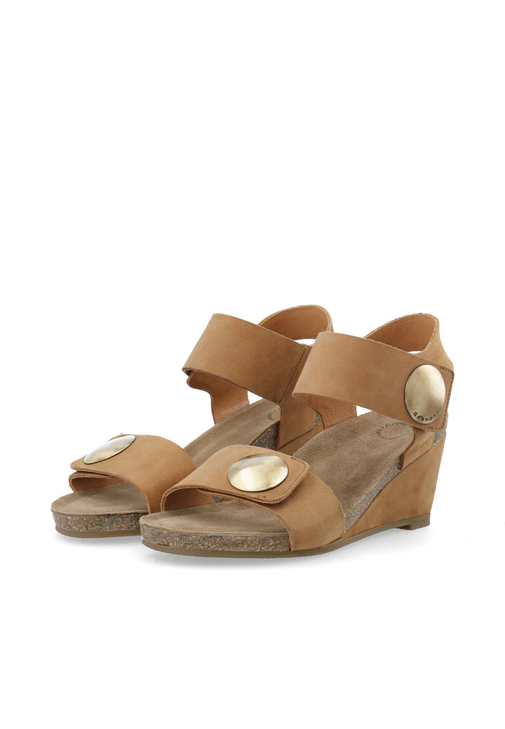 CASHOTT CASALBERTA NUBUK Velcro Brandy