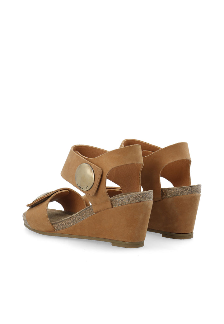 CASHOTT CASALBERTA NUBUK Velcro Brandy