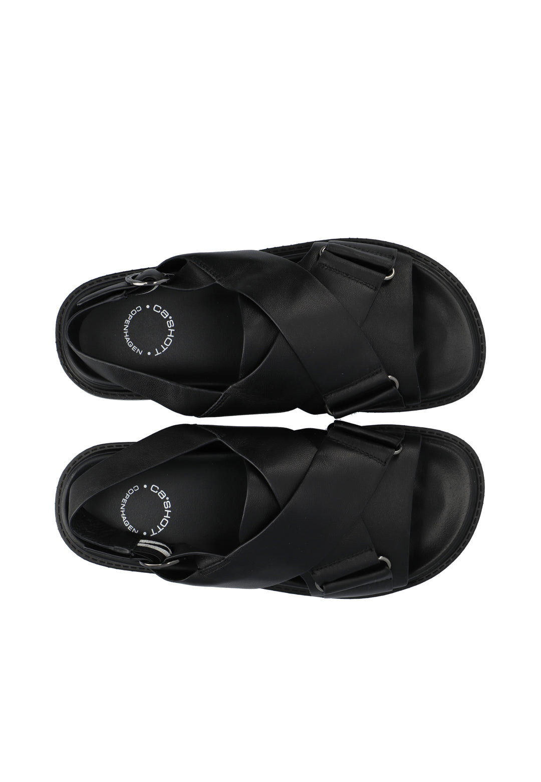 CASHOTT CASAMANDA CROSS SANDAL *Slides Black