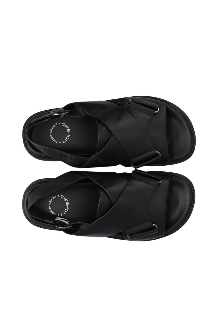 CASHOTT CASAMANDA CROSS SANDAL *Slides Black