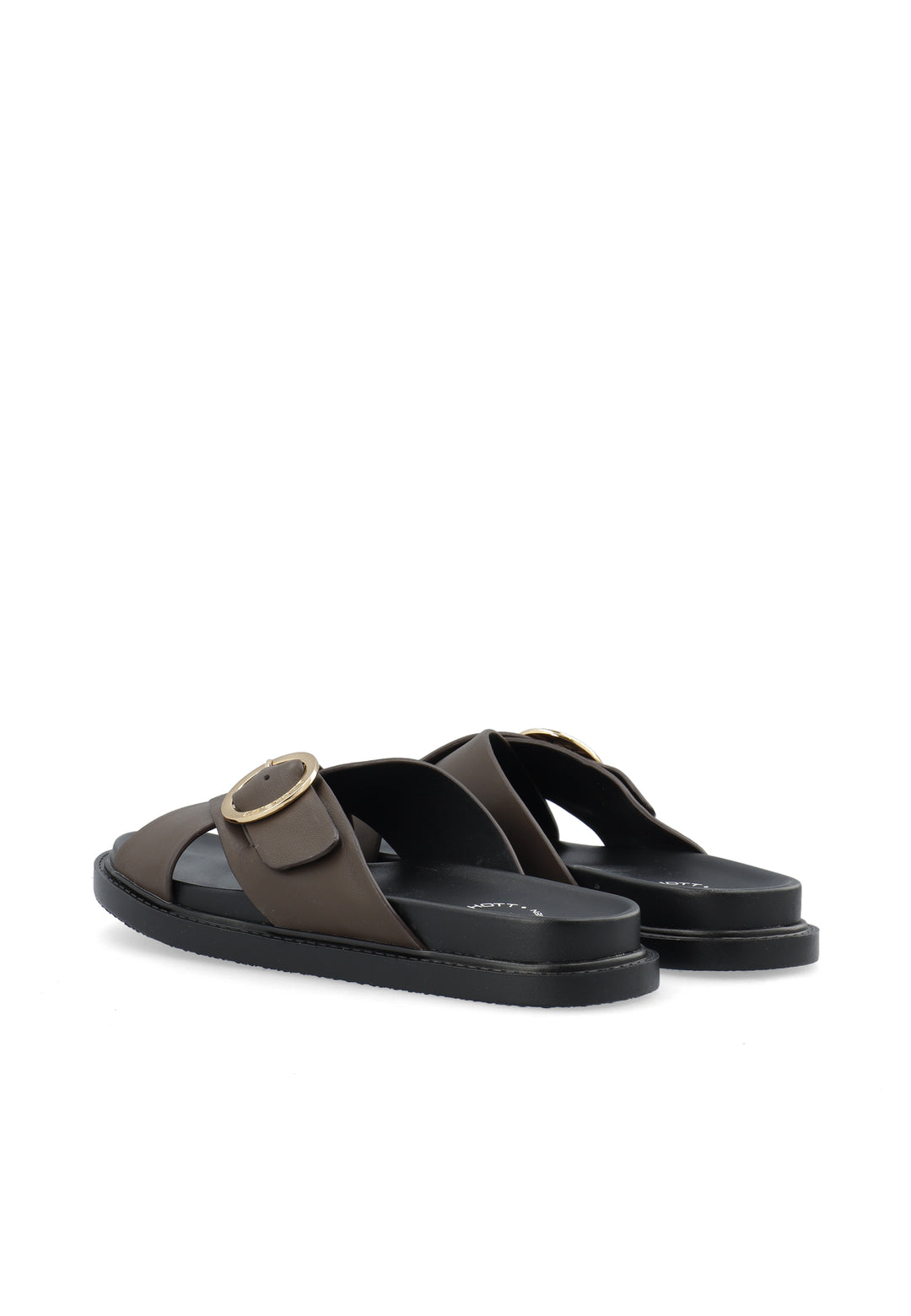 CASHOTT CASAMANDA CROSS SLIDE *Slides Dark Brown