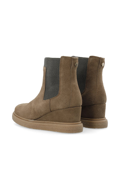 CASHOTT CASANJA Chelsea Boot Suede Chelsea Moonrock