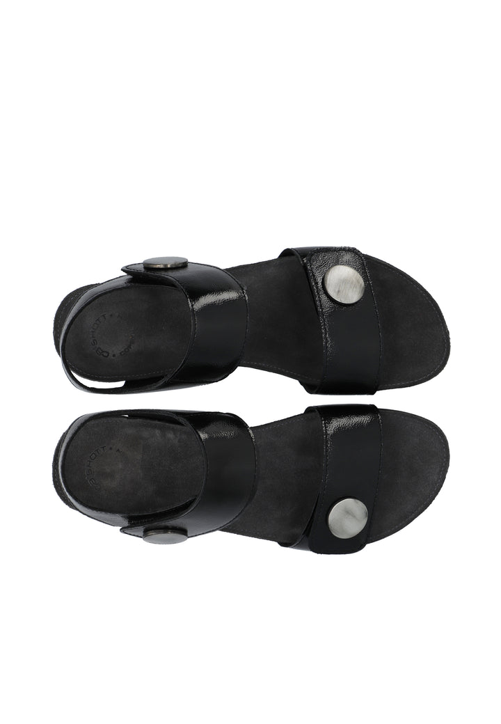 CASHOTT CASAVA SANDAL PATENT LEATHER Sandals Black