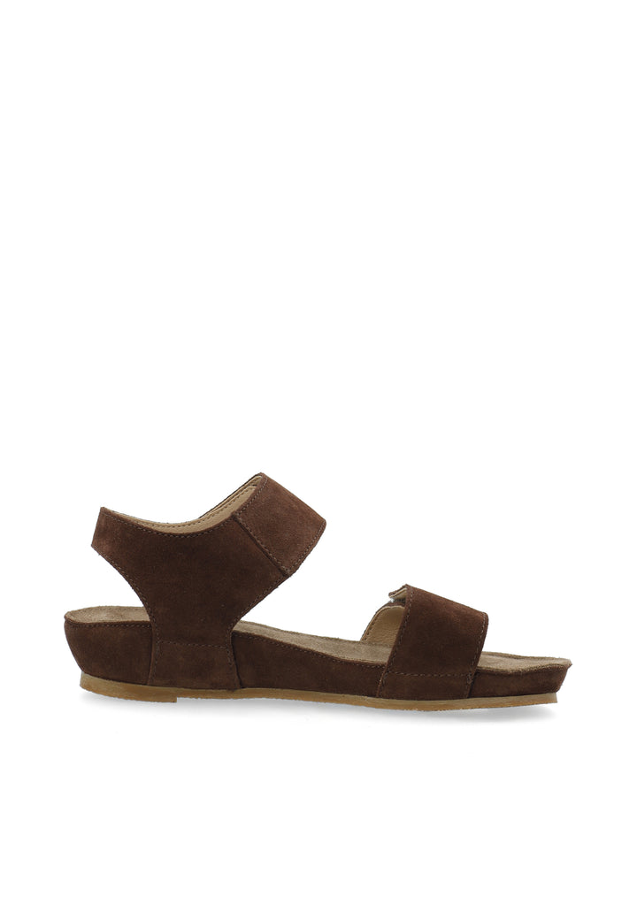 CASHOTT CASAVA SANDAL SUEDE *Ankle Strap Dark Brown