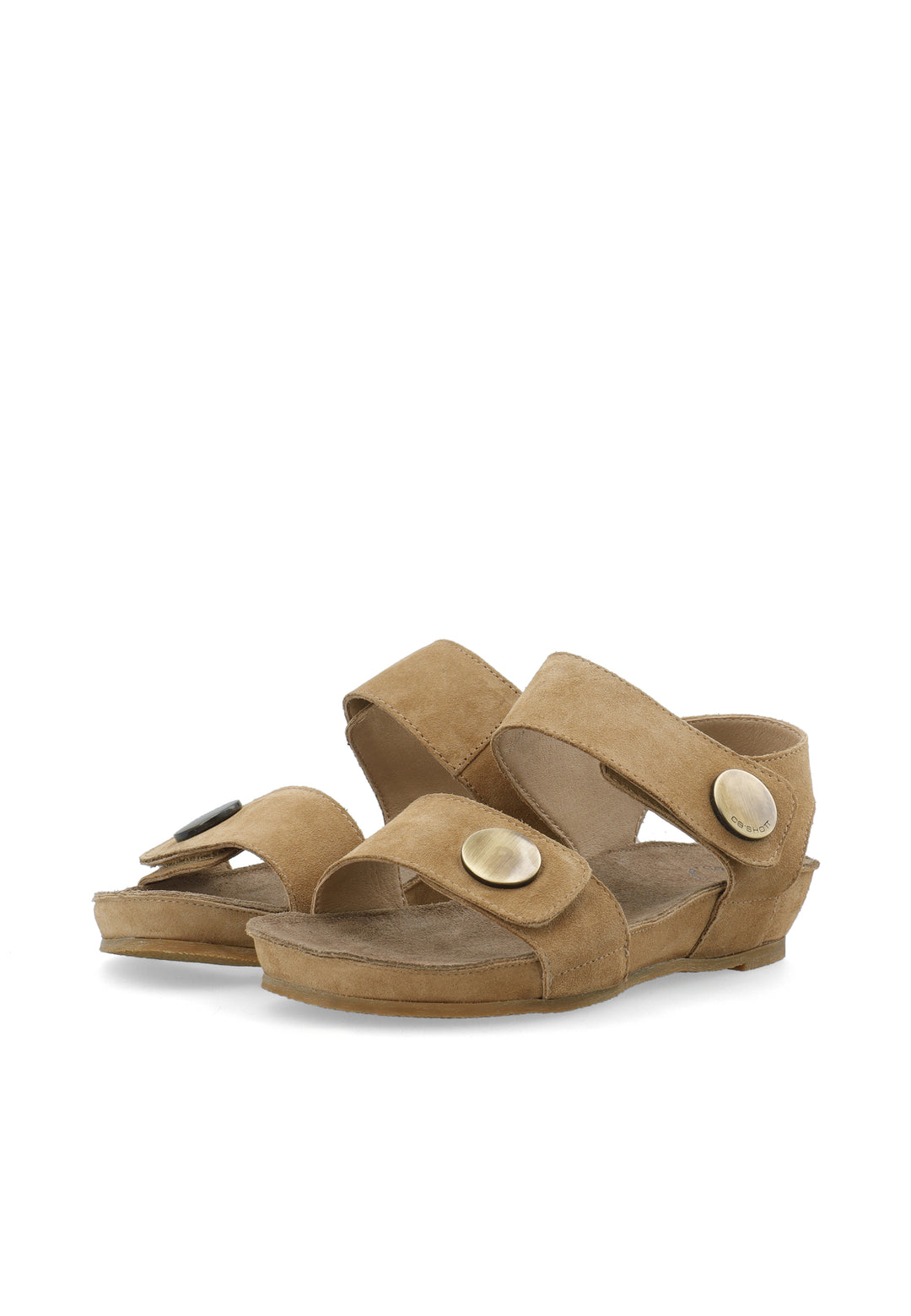 CASHOTT CASAVA SANDAL SUEDE *Ankle Strap Mushroom