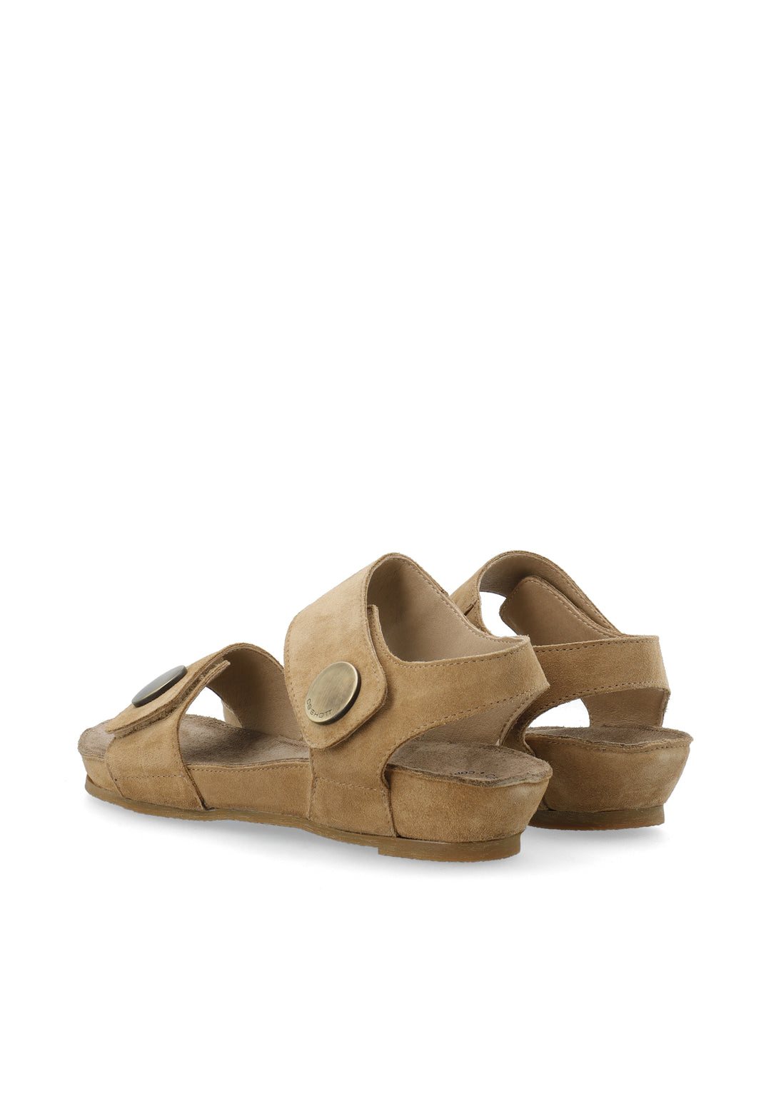 CASHOTT CASAVA SANDAL SUEDE *Ankle Strap Mushroom