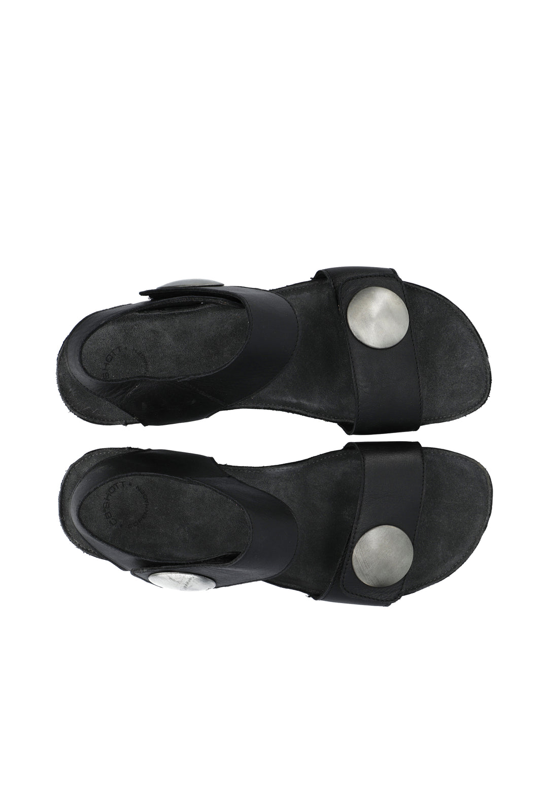 CASHOTT CASAVA SANDAL LEATHER Velcro Black