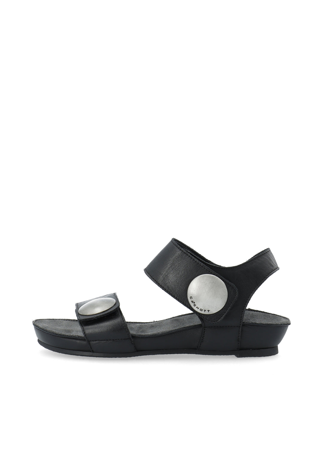 CASHOTT CASAVA SANDAL LEATHER Velcro Black
