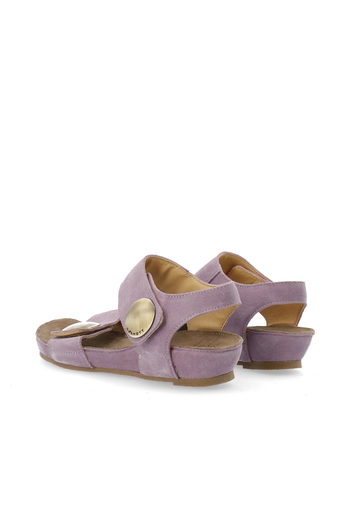 CASHOTT CASAVA Sandal Suede Velcro Light Purple
