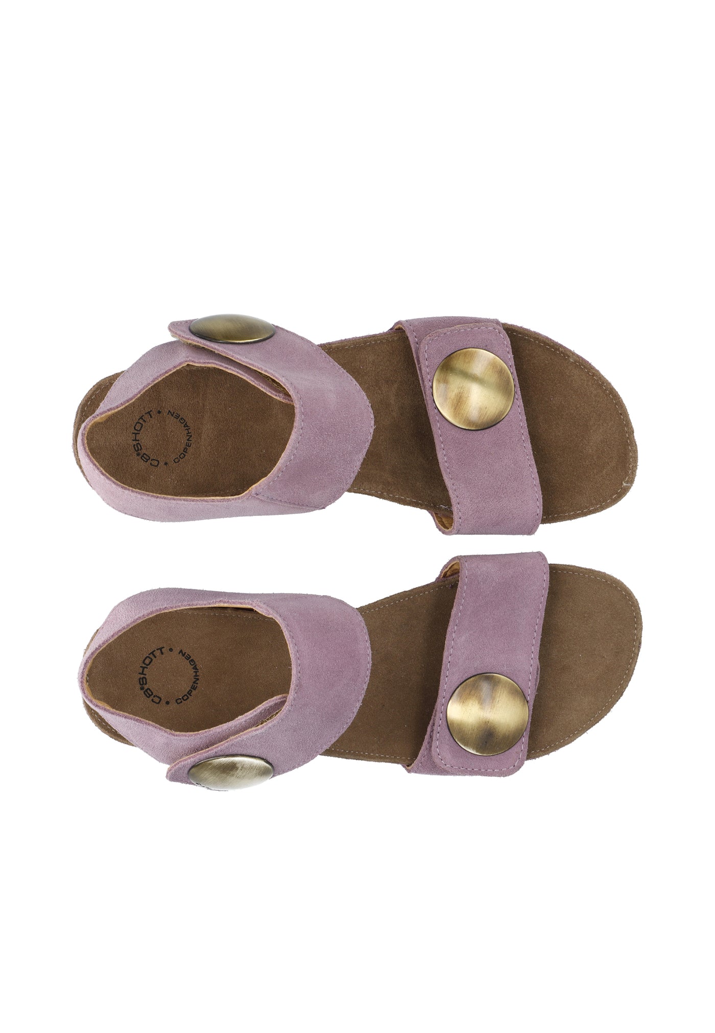 CASHOTT CASAVA Sandal Suede Velcro Light Purple