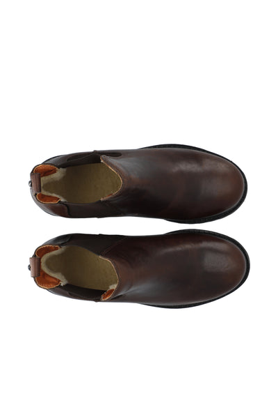 CASHOTT CASAYA Chelsea Warm Lining WP Leather Warm lined up chelsea Coffee