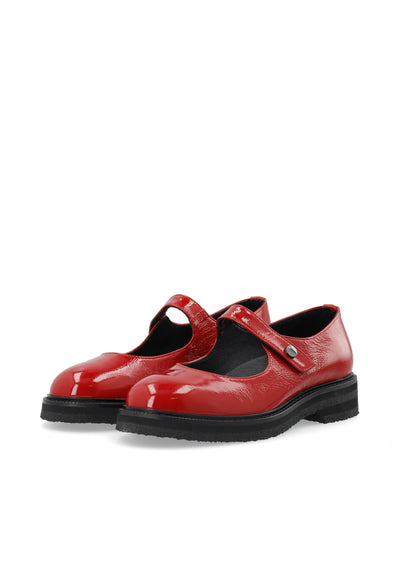 CASHOTT CASBETTY Mary Jane Patent Leather Mary Jane Red