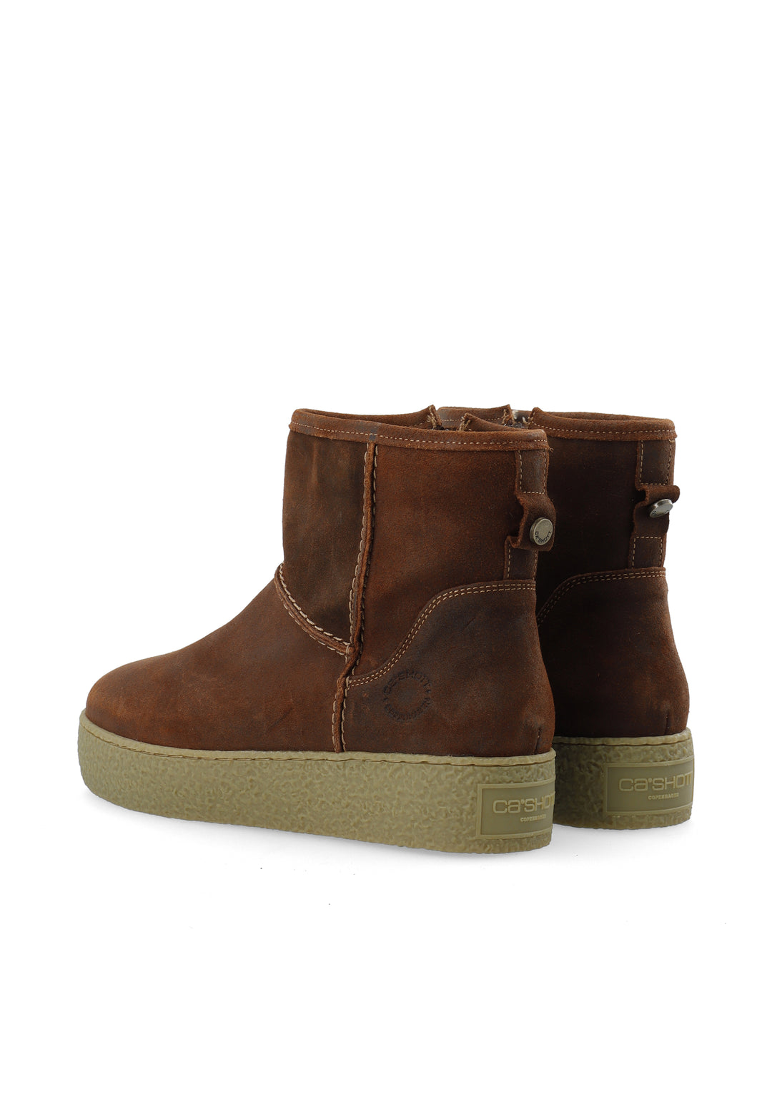 CASHOTT CASCAMILLA WARM LINED BOOT Ankle Boots Cognac