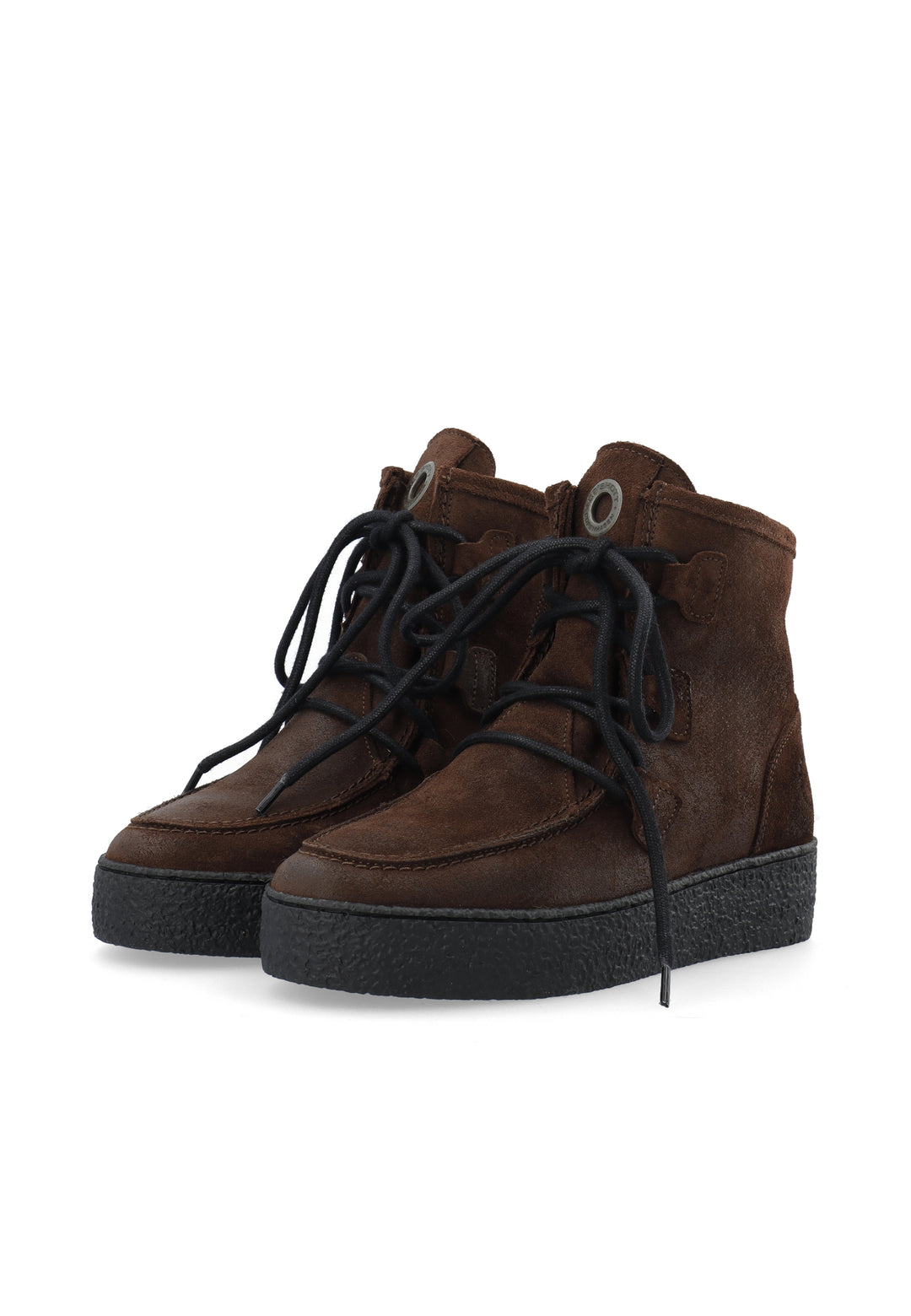 CASHOTT CASCAMILLA WARM LINED LACE MOCK TOE *Lace Up Dark Brown