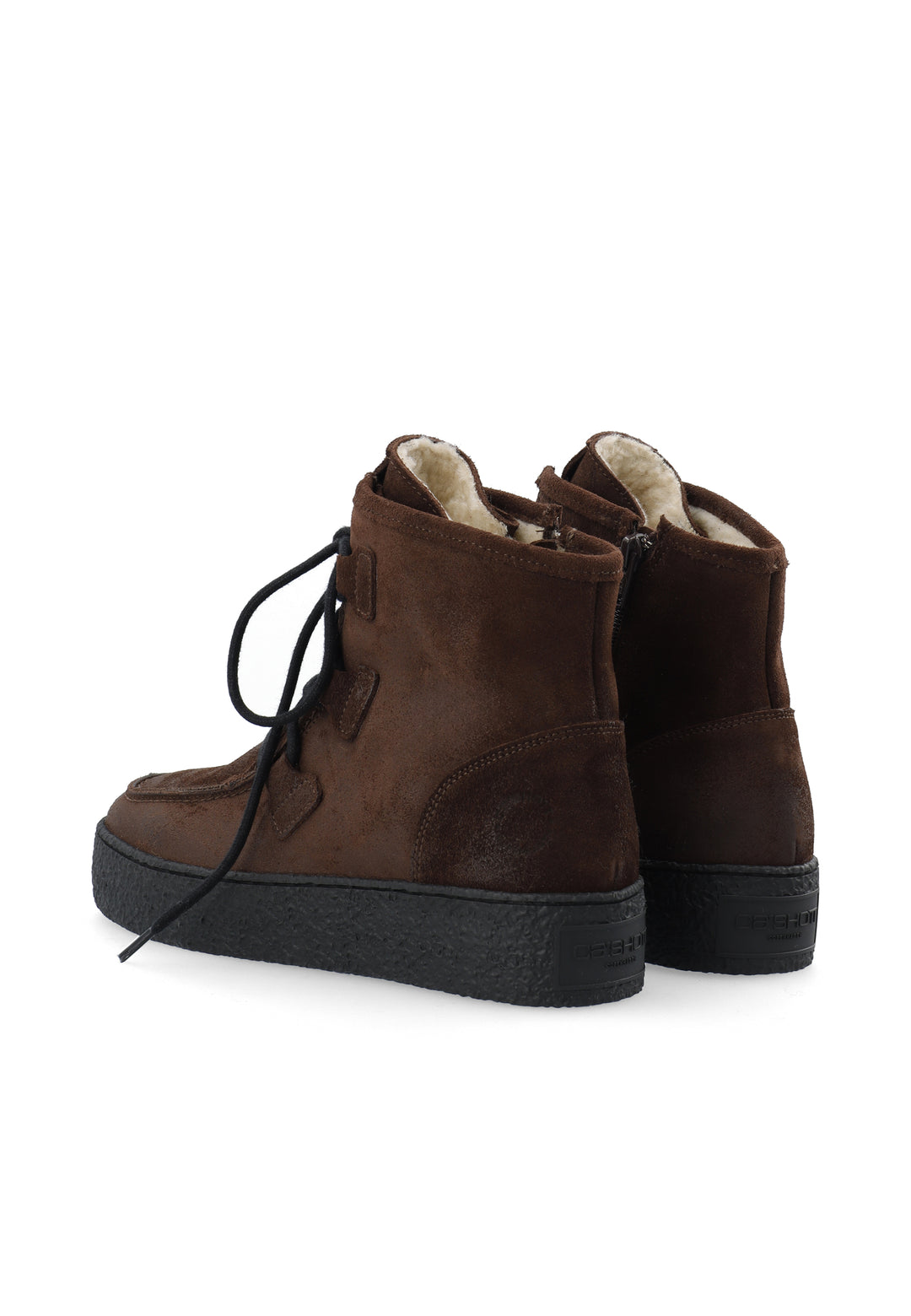 CASHOTT CASCAMILLA WARM LINED LACE MOCK TOE *Lace Up Dark Brown