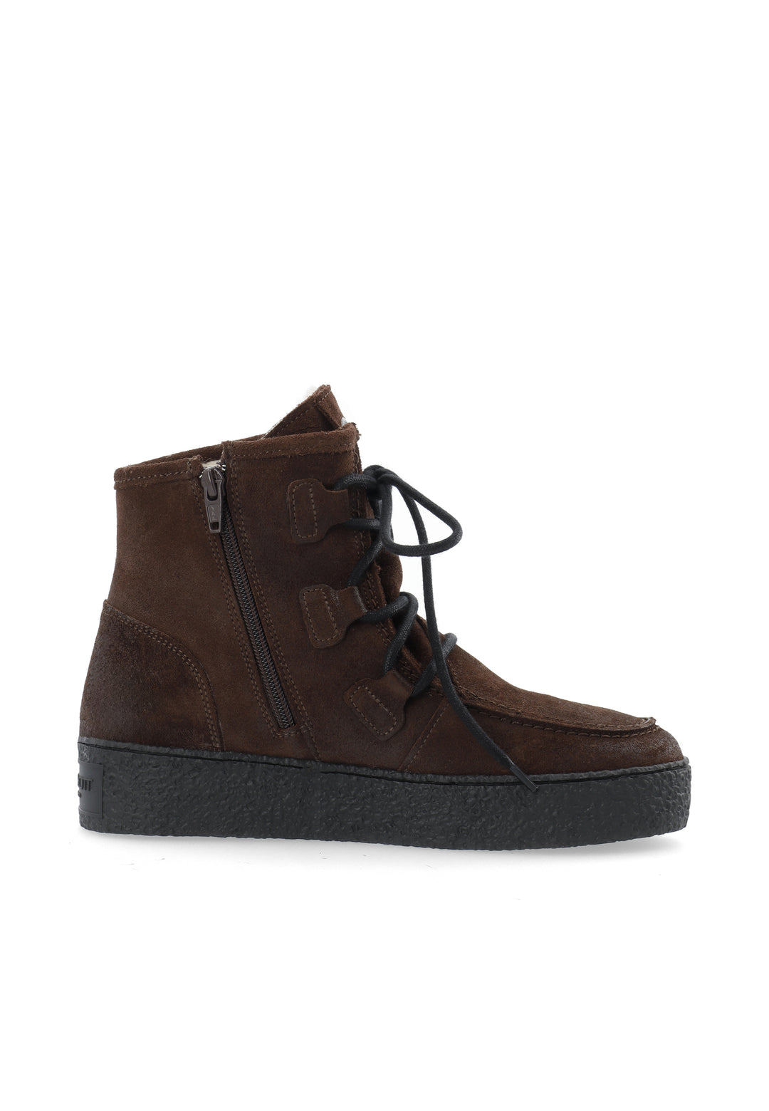 CASHOTT CASCAMILLA WARM LINED LACE MOCK TOE *Lace Up Dark Brown