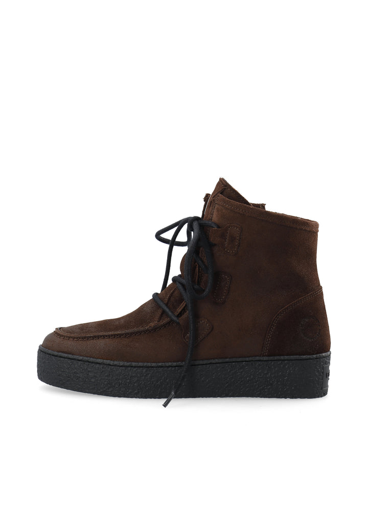CASHOTT CASCAMILLA WARM LINED LACE MOCK TOE *Lace Up Dark Brown