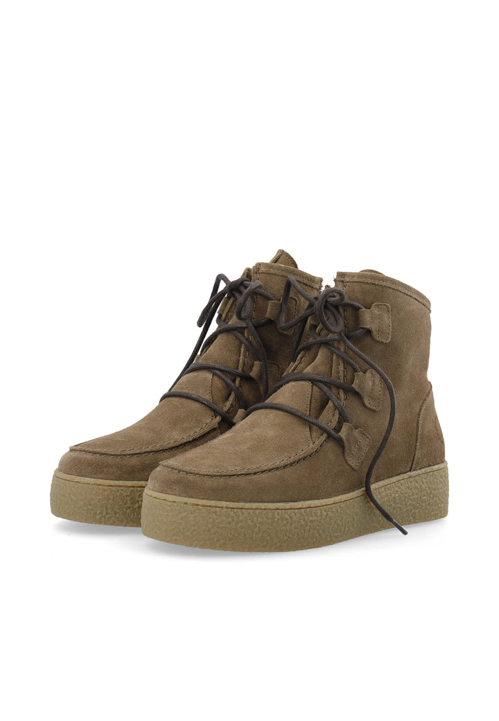 CASHOTT CASCAMILLA WARM LINED LACE MOCK TOE *Lace Up Sand