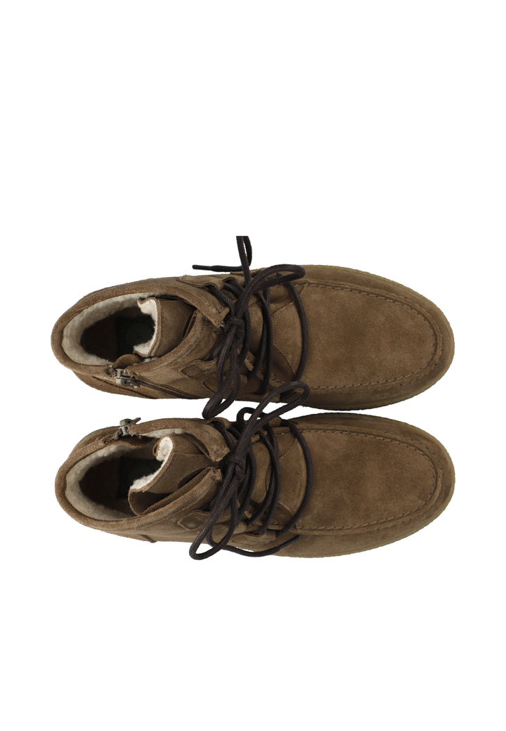 CASHOTT CASCAMILLA WARM LINED LACE MOCK TOE *Lace Up Sand