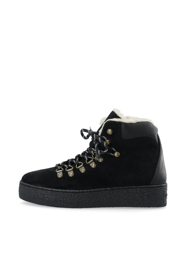 CASHOTT CASCAMILLA WARM LINED LACE HIKING *Lace Up Black/Black