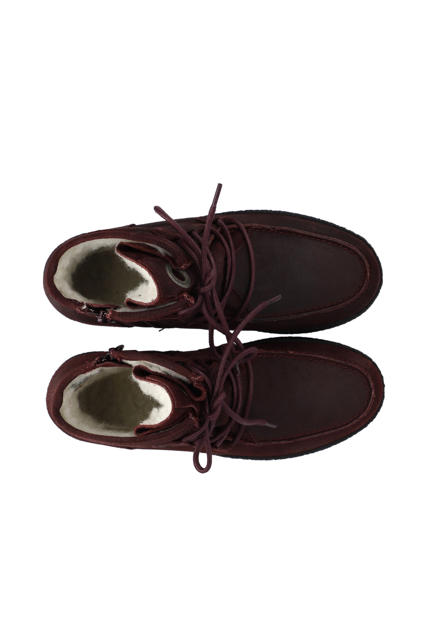 CASHOTT CASCAMILLA Warm Lining Oil Suede Lace Up Bordeaux