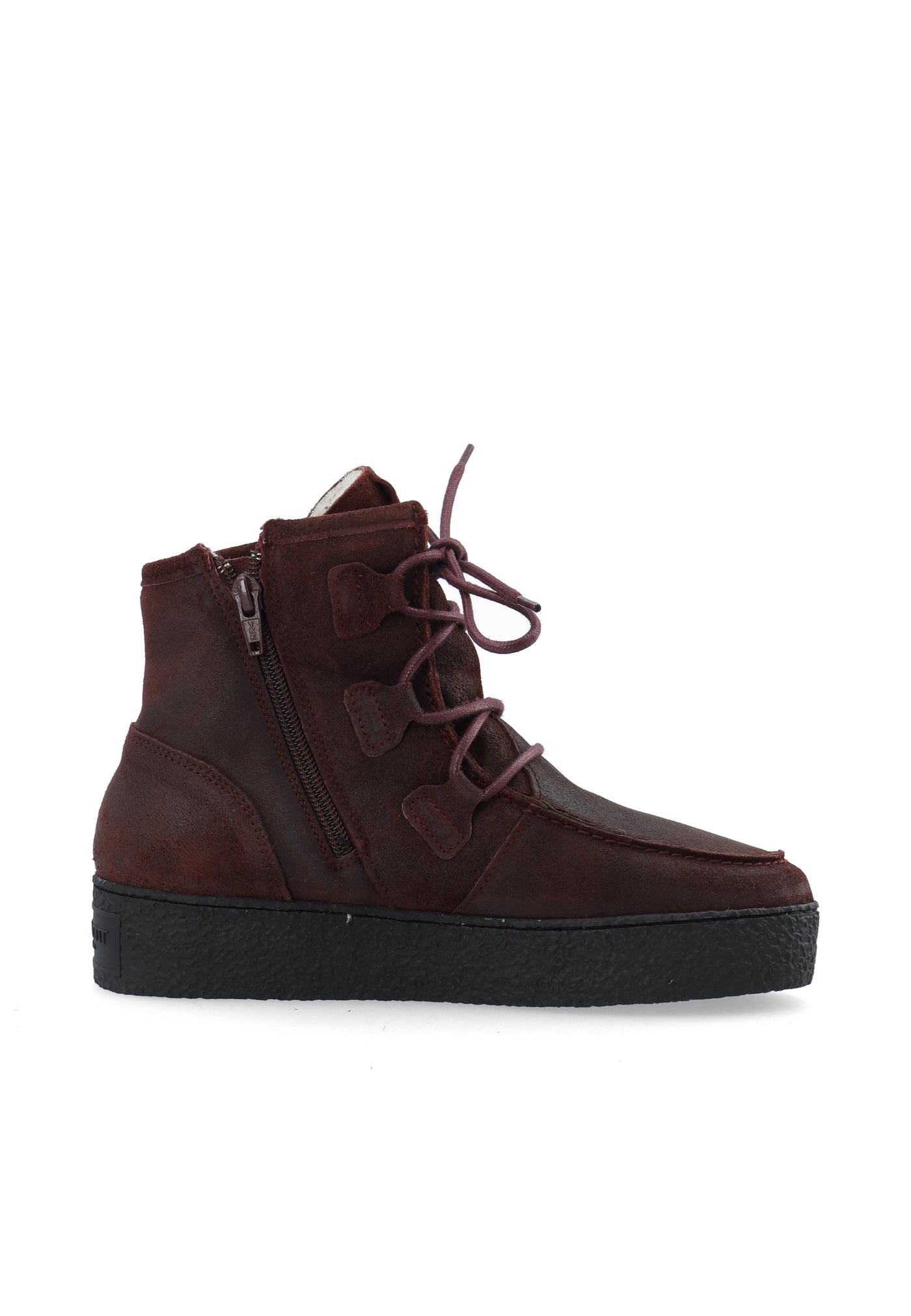 CASHOTT CASCAMILLA Warm Lining Oil Suede Lace Up Bordeaux