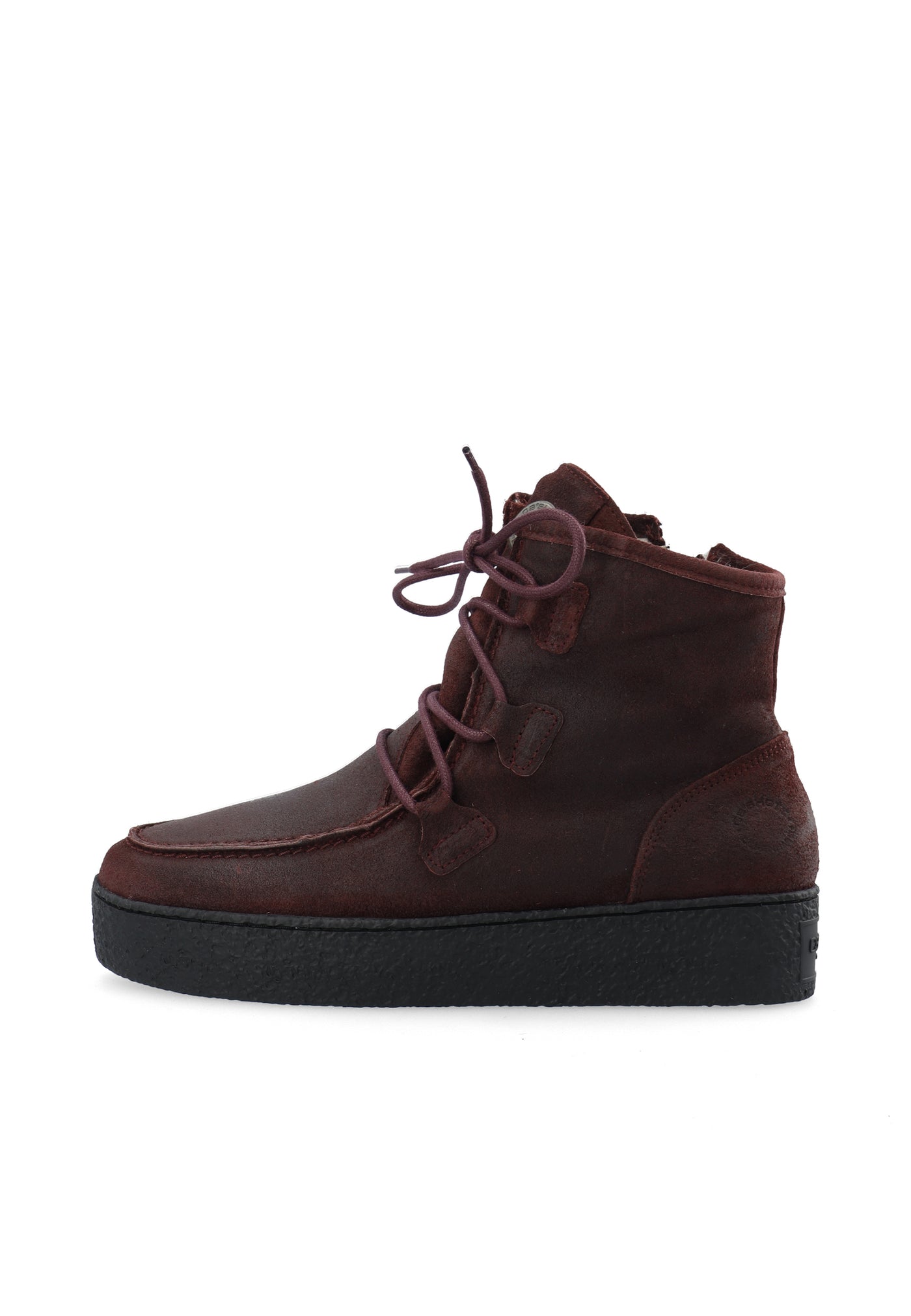 CASHOTT CASCAMILLA Warm Lining Oil Suede Lace Up Bordeaux