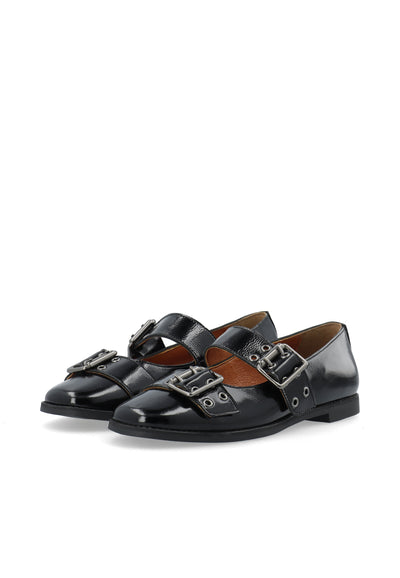 CASHOTT CASDIANA BUCKLE BALLERINA Ballerina Black/Black