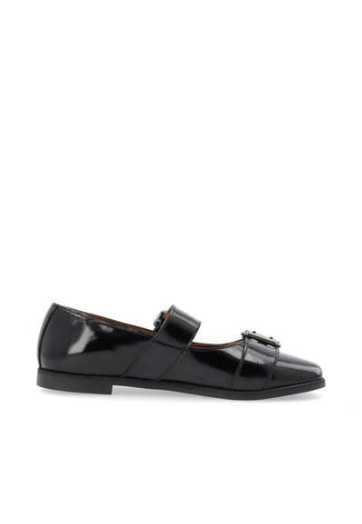 CASHOTT CASDIANA BUCKLE BALLERINA Ballerina Black/Black